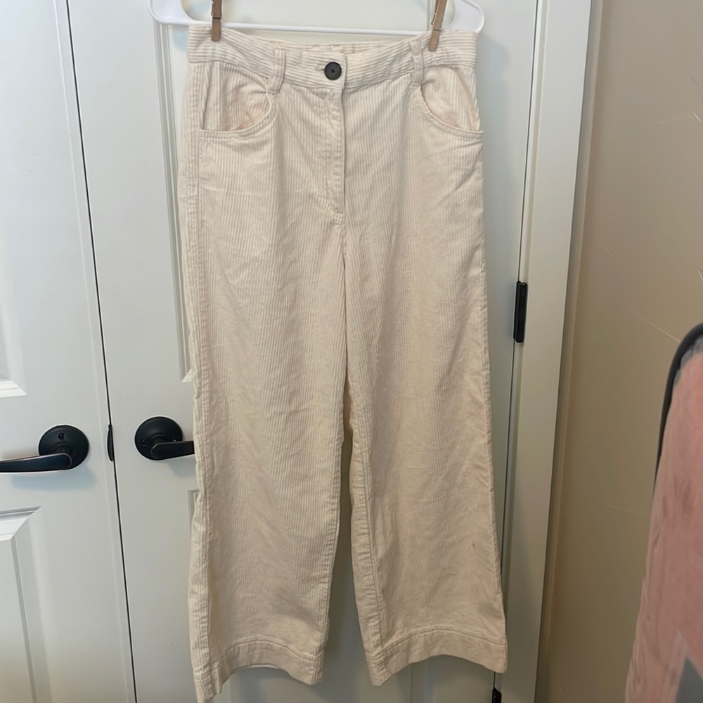 H and M cram corduroy pants.